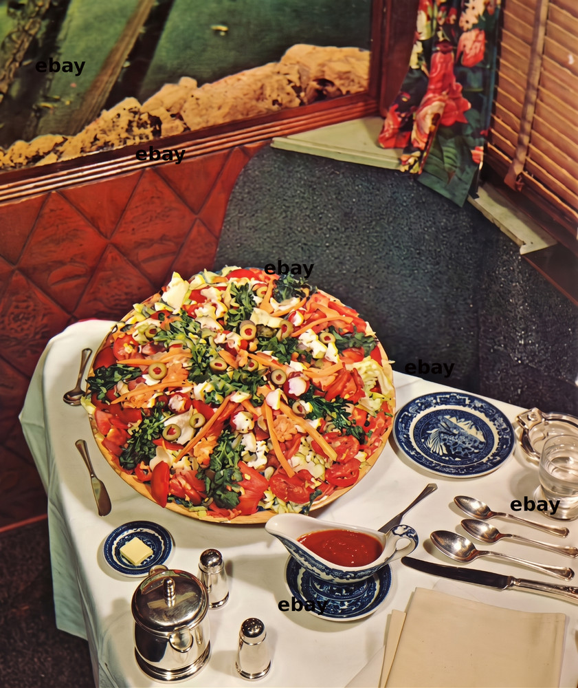 Photo Art Print of Baltimore & Ohio’s famous «All-you-can-it» salad bowl in 1963