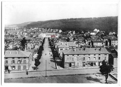 Old Black And White Photo Glass Plate 13X18 Cm, City In France