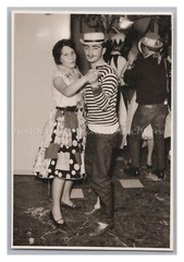 Woman & Man Dancing – Faching Carnival Fancy Dress – Vintage Photo