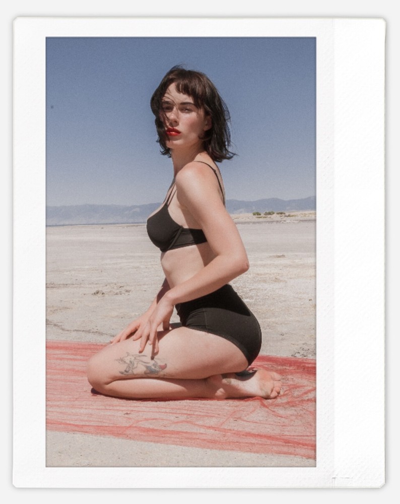 Art model Olive Glass Instax Wide Instant Film Print
