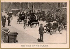 1899 Auto Parade Waldorf Astoria Marceau Lyon Steam Seligman Magazine Print