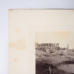 Francis Frith British Albumen Photograph Hypostyle Hall Salt Lake View Egypt