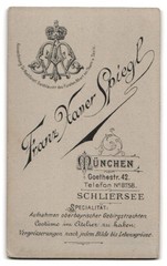 Photograph Franz Xaver Spiegl, Schliersee, Goethestr. 42, pretty woman in white