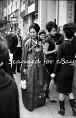 MISS WORLD 1965 ORIENTAL CONTESTANTS ON STREET PHOTO SHOOT – 15 NEGATIVES