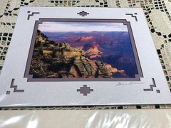 3 Grand Canyon Photographs Artist Signed James Thompson Double Matted 8″H x 10″W