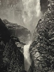 Waterfall LANDSCAPE BLACK AND WHITE PHOTOGRAPHY BY ANSEL ADAMS 10” Tall