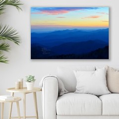 Smokey Mountain Sunset, Scenic Landscape – Fine Art Photo – Metal, Canvas, Paper