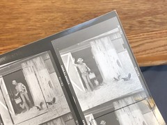 NEWLY FOUND Hendrickson PHOTO Contact Sheet Proof /Negs HOT COWBOY FEEDS SKUNKS