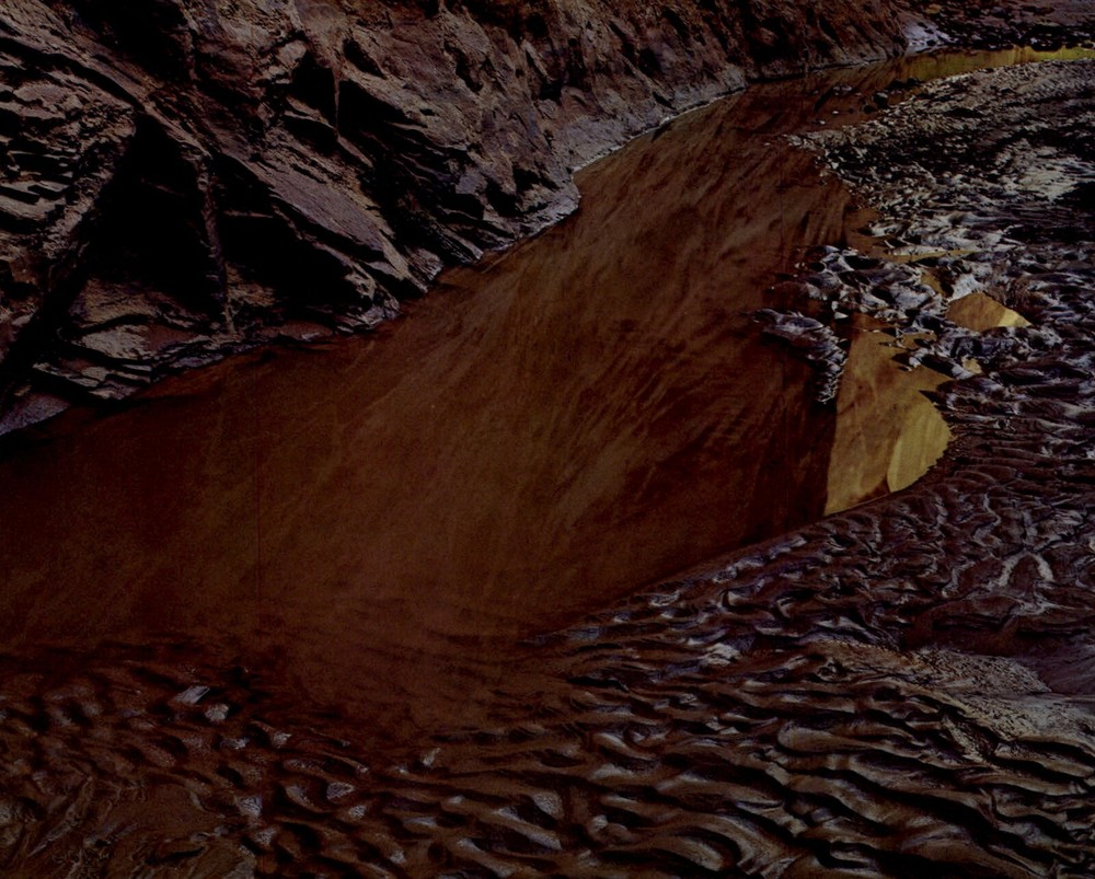 1962 Eliot Porter Glen Canyon Flood Rippled Sand Water Art Photo Gravure