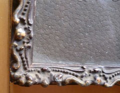 MINIATURE ANTIQUE OLD PHOTOGRAPH VINTAGE FRAME COLORADO SPRINGS LABEL YOUNG BOY
