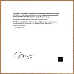 SIGNED STUART FRANKLIN UPRISING IN TIANANMEN SQUARE LTD 6 x 6 MAGNUM ARCHIVAL
