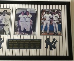 New York Yankees Legendary Teammates Framed Picture Photo Collage Ruth Jeter