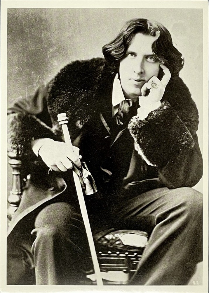 Oscar Wilde Art Print Card Photo By Napoleon Sarony 4.25”x6” Fotofolio