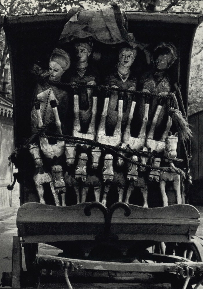1929 1972 Andre Kertesz Hand Carved Wooden Horses Paris Art Photo Photogravure