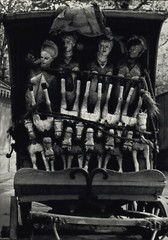 1929 1972 Andre Kertesz Hand Carved Wooden Horses Paris Art Photo Photogravure