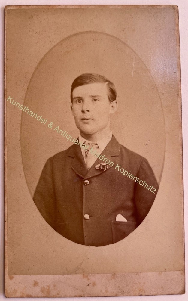 orig. CDV Photo Photograph Man Mr Fashion Picture Old Circa 1880 G. Booth Newburgh