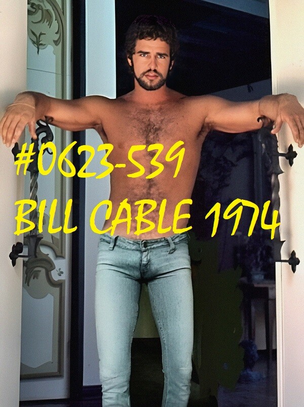 VINTAGE MALE PORTRAIT #0623-539-BC -BILL CABLE 1974 -free ship in usa