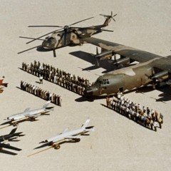 Vintage Military Aircraft Helicopters Formation Color Photograph 11×14 Framed