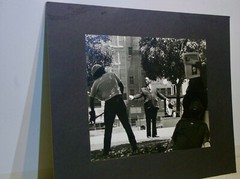 B&W Photograph- Signed Matted- 1976 Free speech public square no one listens!