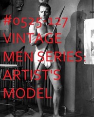VINTAGE MALE PORTRAIT #0525-127 -artist’s model -free shipping in usa
