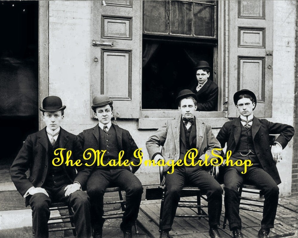 VINTAGE MALE PORTRAIT #0621-338 -‘paresis hall men, nyc 1899’ -free shipping usa