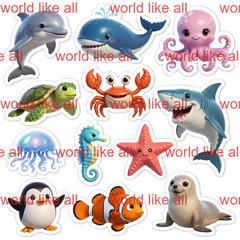 Printable Digital Stickers | Cute Cartoon Kids Sticker Bundle | 4K