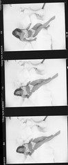 1 roll 14 negatives black & white medium format Kodak TMAX film sexy pin up