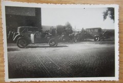 9 old photos motorcycle and car repair shop in Belzig 1930s