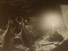 PIERRE JAHAN / CAVE BOUTEILLES CLE BOUGIE ORIGINAL SIGNED ARGENTIC PHOTO Ca 1940
