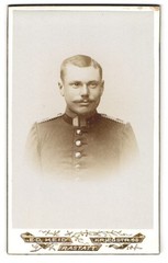 Photography Eduard Heid, Rastatt, annual volunteer Uffz. in uniform rgt. 2
