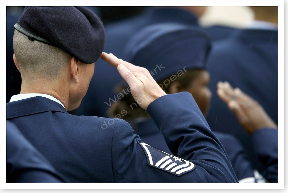 Ronald Reagan Funeral – Air Force Members Render Salutes Silver Halide Photo