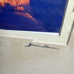 Grand Canyon Photograph Artist Signed James Thompson Double Matted 16 by 22