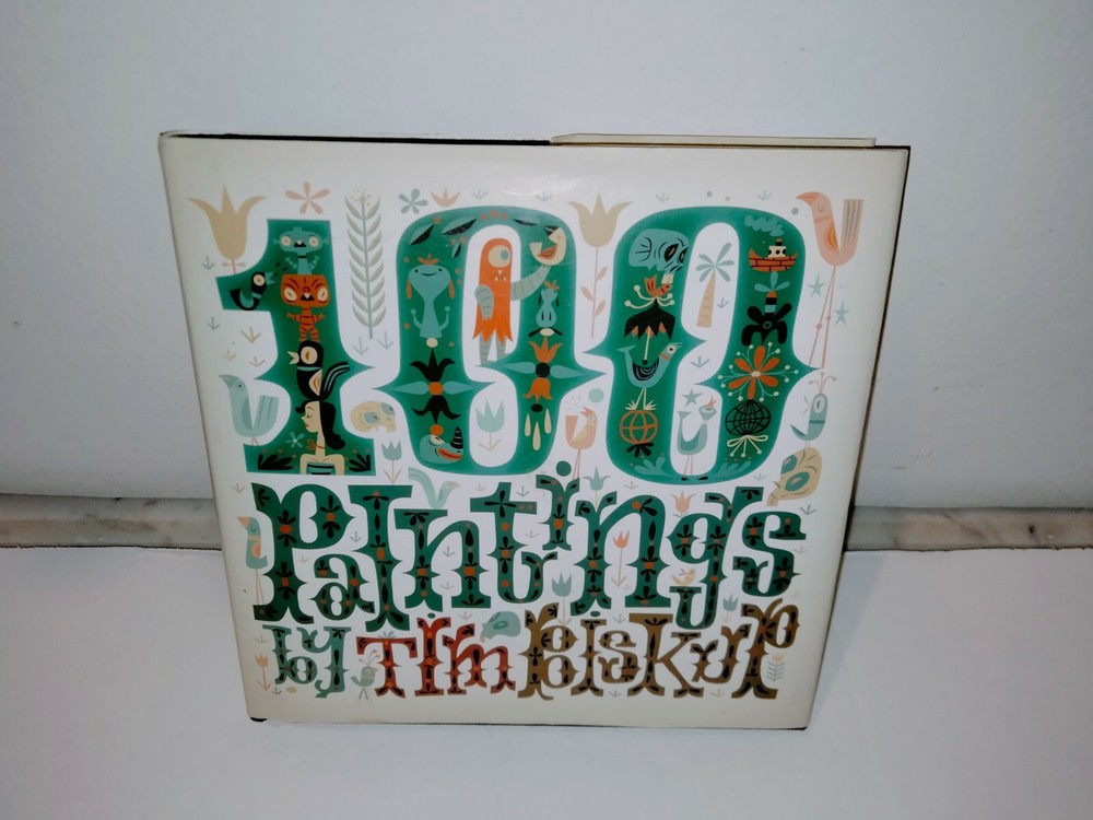 100 Paintings by Tim Biskup Hardcover Book + Dust Jacket FIRST EDITION Gift Idea