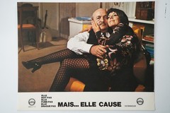 Photo Cinema Lobby Cards Mais Elle Cause 22X28Cm 1970 Blier