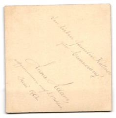 June 1902 Anna Adam Photograph