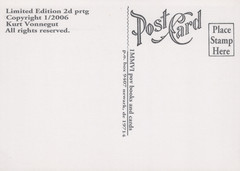 RARE Limited Edition Kurt Vonnegut Postcard – From Asa Pieratt Collection