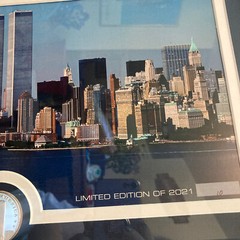 NEVER FORGET: SEPTEMBER 11TH 20TH Anniversary Silver Coin Panoramic Photo NYC