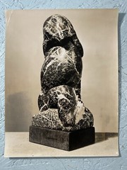 Japanese American Photographer Soichi Sunami Silver Gelatin Photo Of Sculpture
