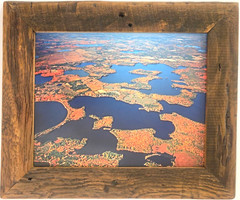 Medicine Lake, Three Lakes, Oneida County, Wisc. View from Airplane, Photograph.