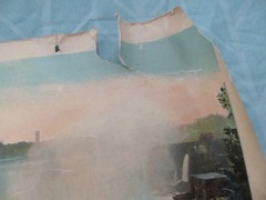VINTAGE PANORAMIC VIEW OF NIAGARA FALLS FROM CANADIAN SIDE DAVID ELLIS POSTER
