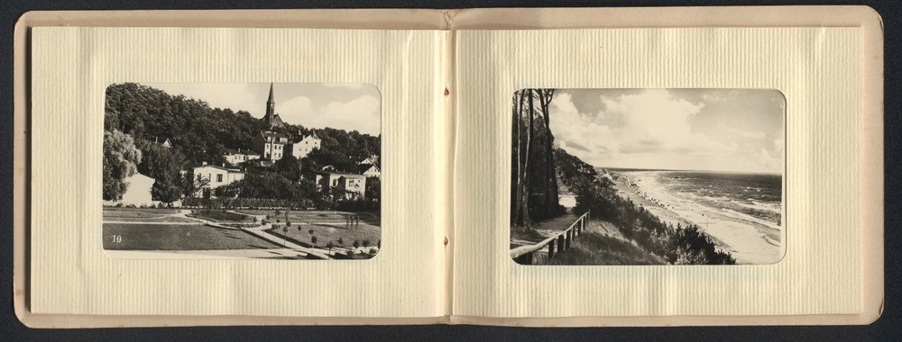 12 photographs view Misdroy, Kaiser-Friedrich bridge, East beach Kaffeeberg,