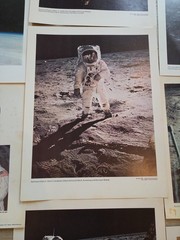 Collectible NASA 2 Prints Of Apollo8, 9, 10, 11 Moon 11” X 14”, 19 Total Prints
