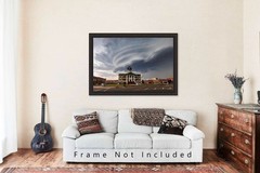 Storm Photography Print: Oklahoma Courthouse Supercell Thunderstorm Photo