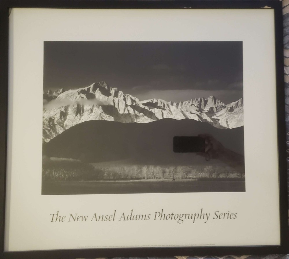 ANSEL ADAMS PHOTOGRAPH-WINTER SUNRISE SIERRA NEVADA FROM LONE PINE