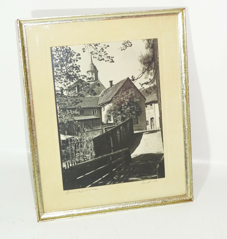 Photograph Arndt signed-Bischofswerda-picture frame 1961!