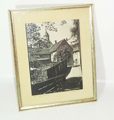 Photograph Arndt signed-Bischofswerda-picture frame 1961!