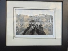 Jesse Kalisher Signature Series #5037 Gondolas on the Grand Canal W/ Authenticit