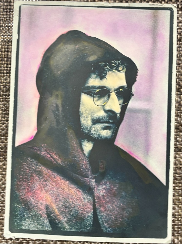 MICHAEL A RUSS HAND SIGNED SELF PORTRAIT GELATIN SILVER PHOTO TINTONES 1990