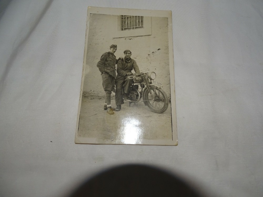 Regio Esercito Fotografia Motociclisti Anni 40