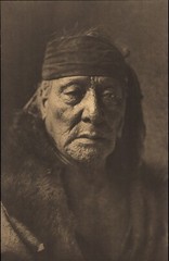 1972 EDWARD CURTIS Native American Indian Arikara Bear’s Teeth Large Art Photo